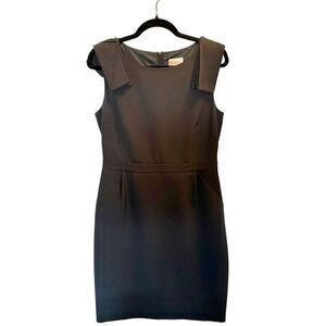 JCrew black shift sheath dress size 8